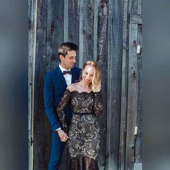 L'atiste black lace high low dress - Picture 5 of 6